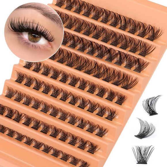 8-16mm Clusters Wispy D Curl Individual Lashes - Picture 1 of 6